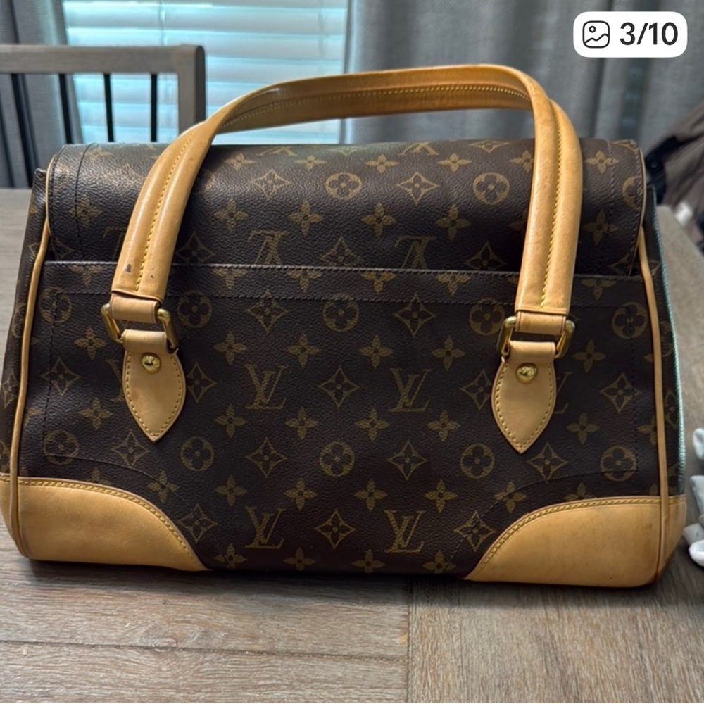 Louis Vuitton Brown and Tan Monogram Satchel